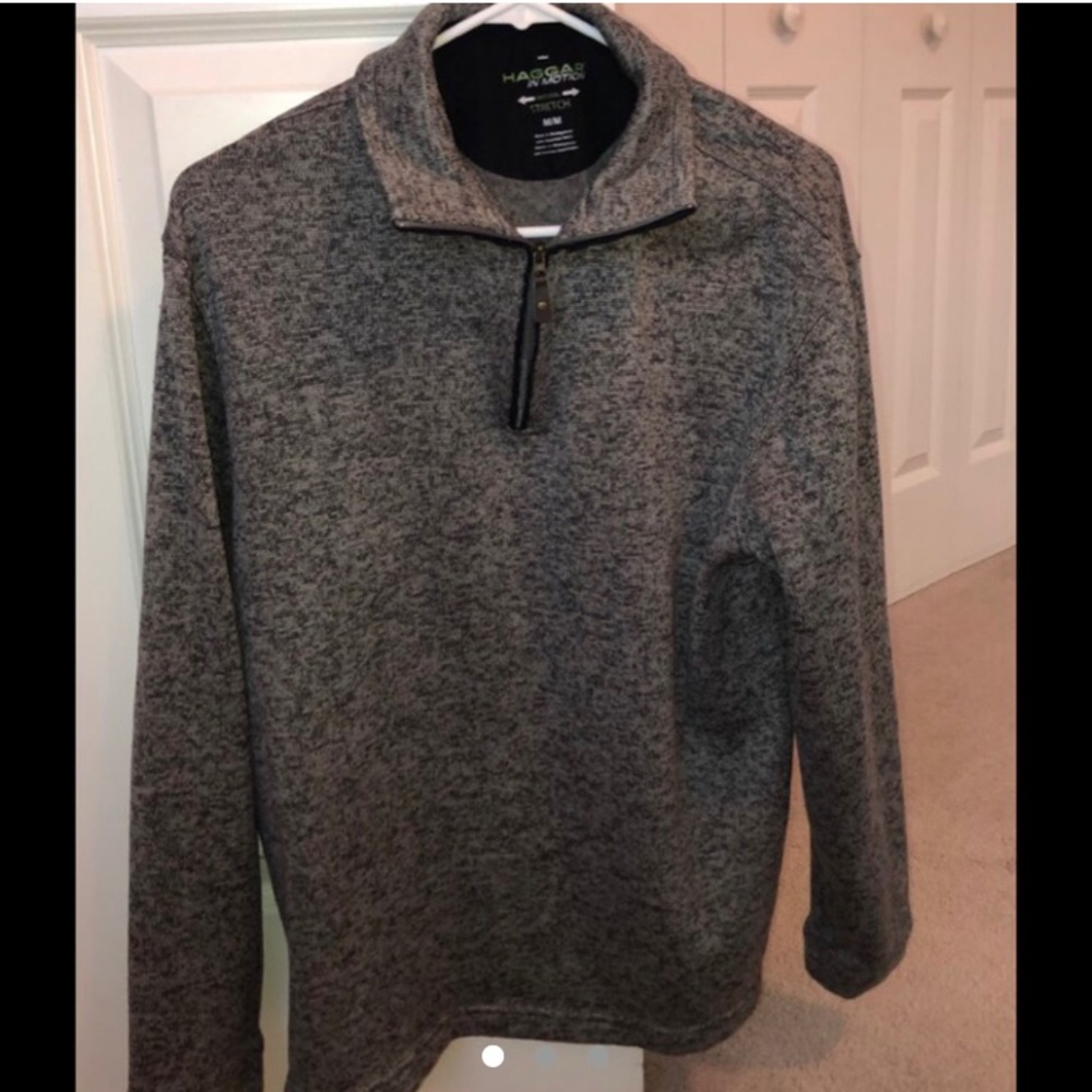 grey quarter zip